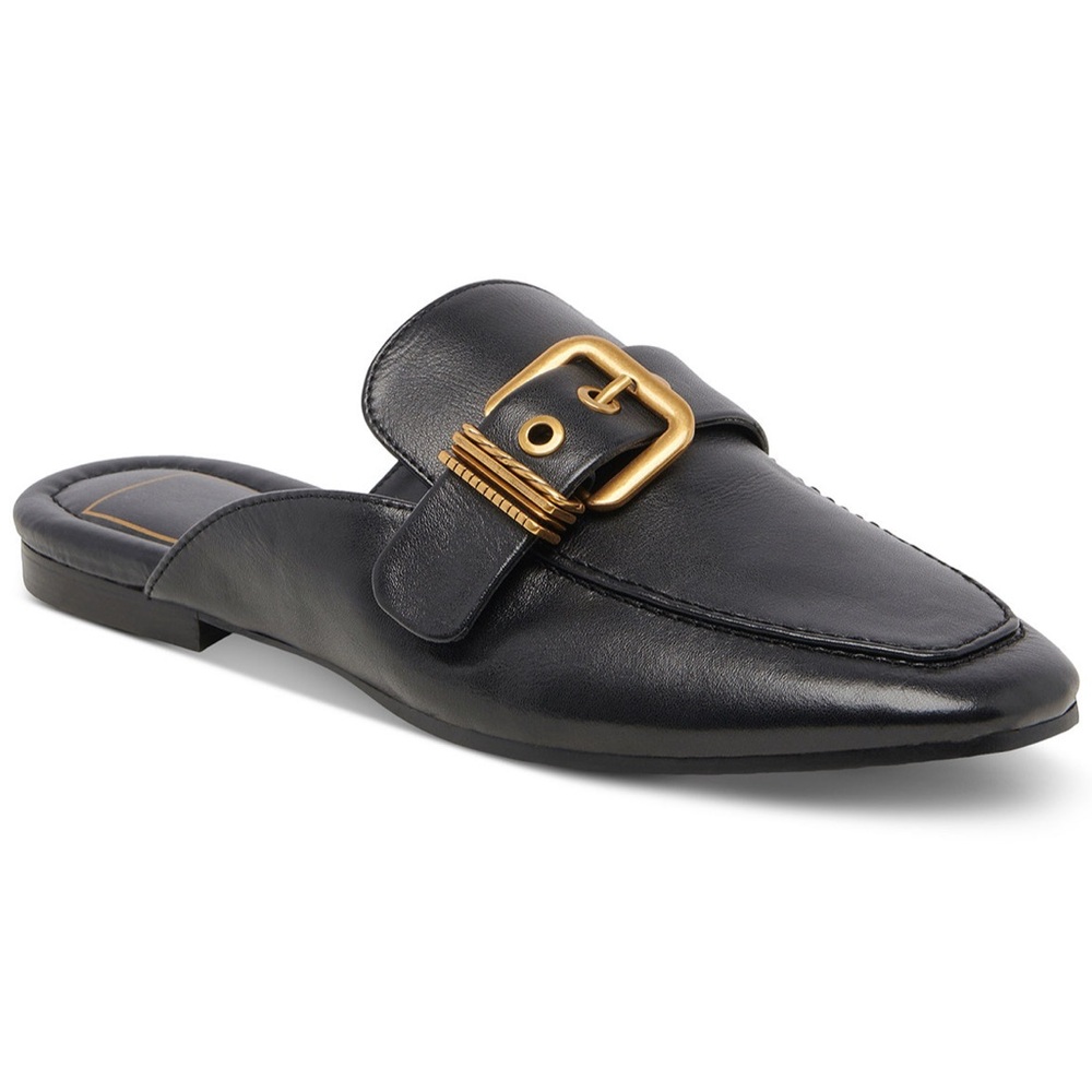 NEVER WORN Dolce Vita Santel Black Leather Mule Loafer